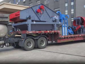 1845J一200洗砂脫水一體機、GT15*50滾筒篩發(fā)往湖北